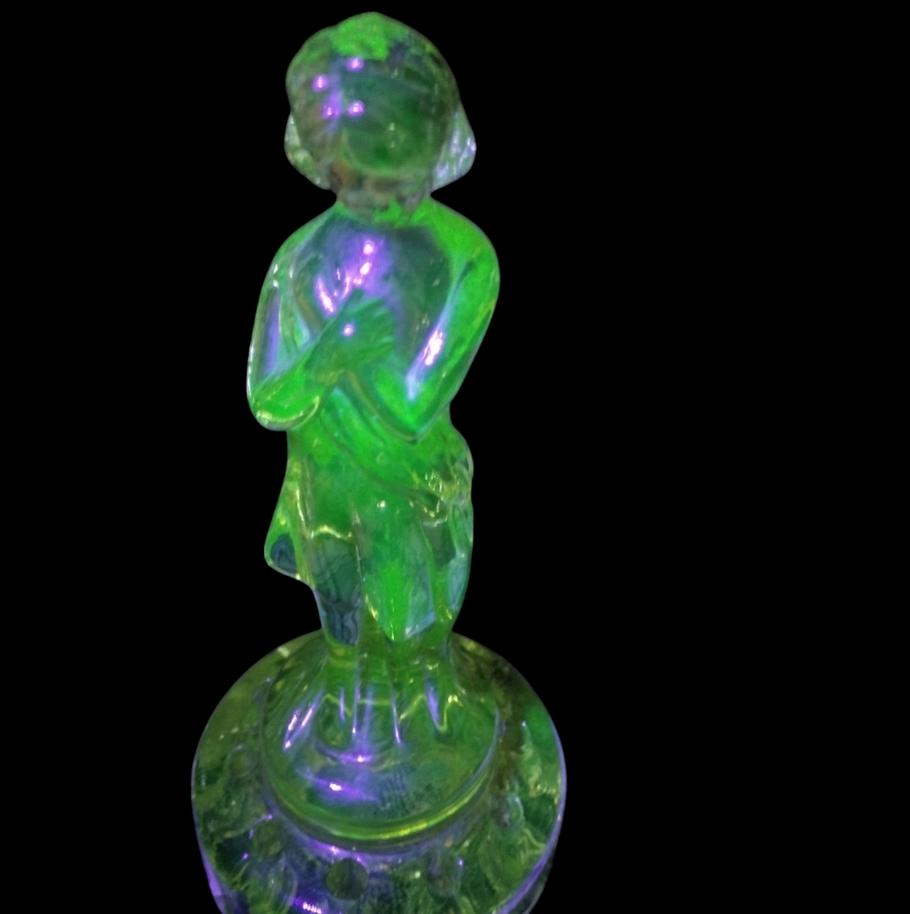 Uranium draped lady
